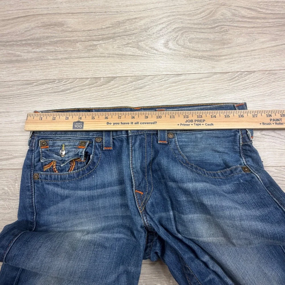 True Religion Straight Leg Jeans Mens 31‎ Flap Pocket Horseshoe MR2859E84 USA